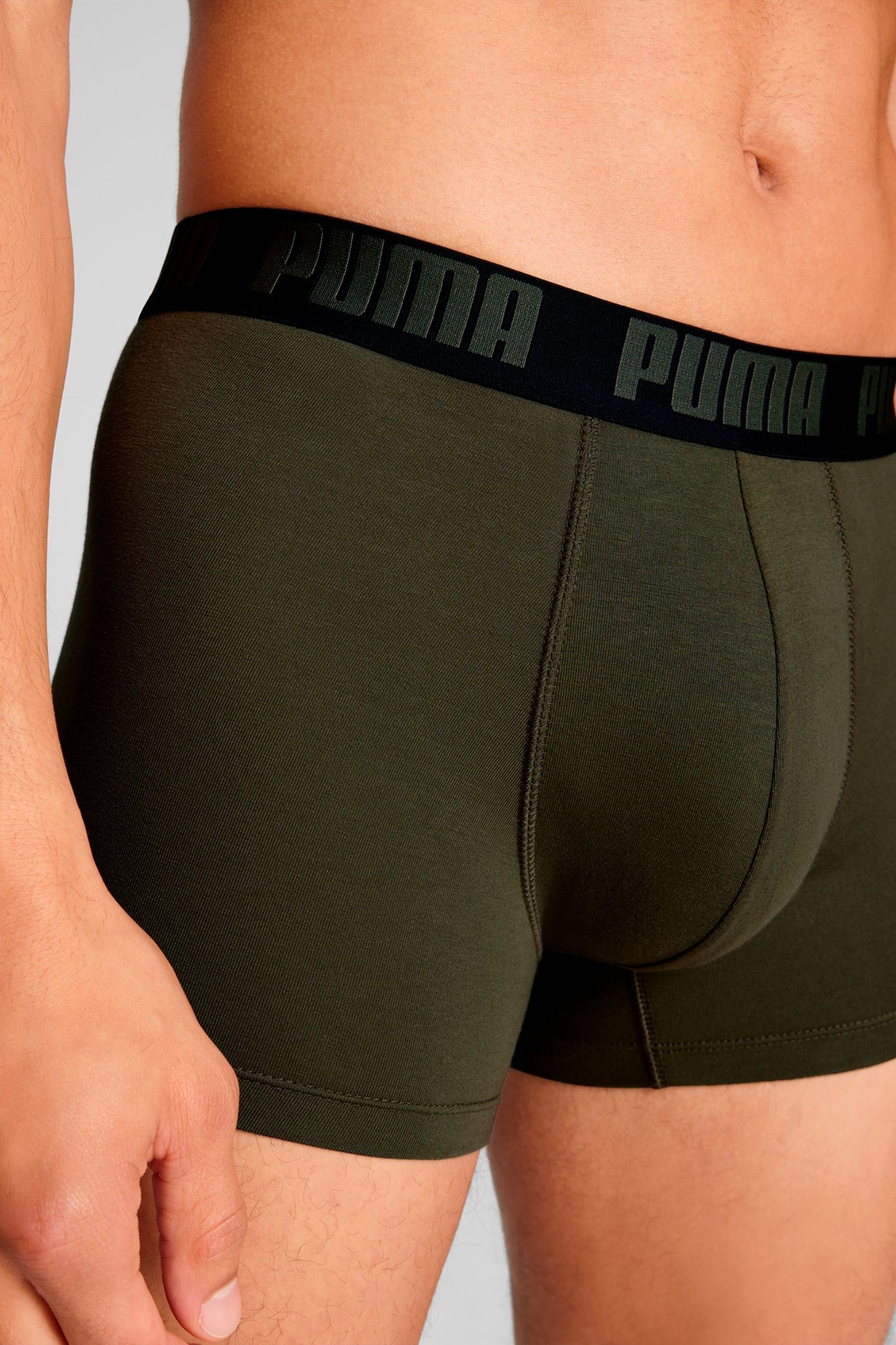 2er Pack Puma Herren Everyday Boxershorts Forest Tonal