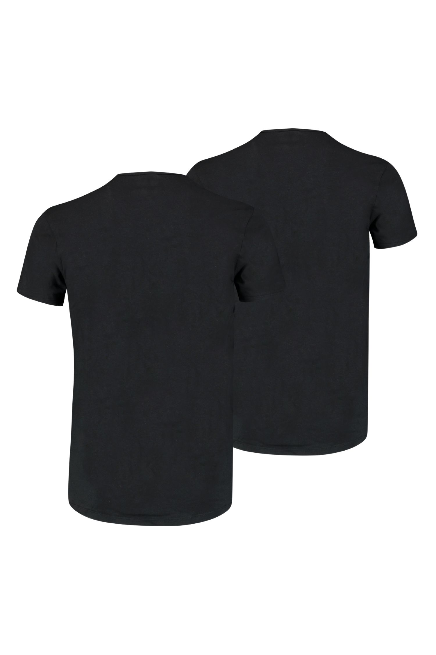 2er Pack Puma Herren T-Shirts V-Ausschnitt Schwarz