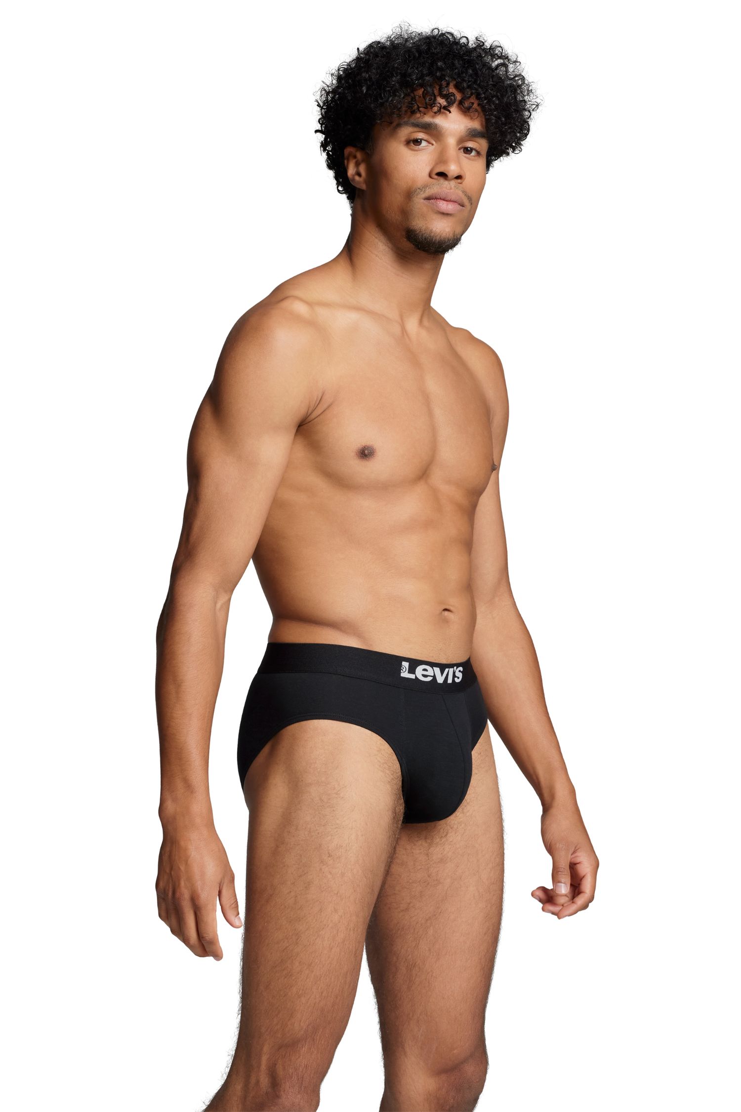 2er Pack Levi’s Herren Basic Solid Slip Schwarz