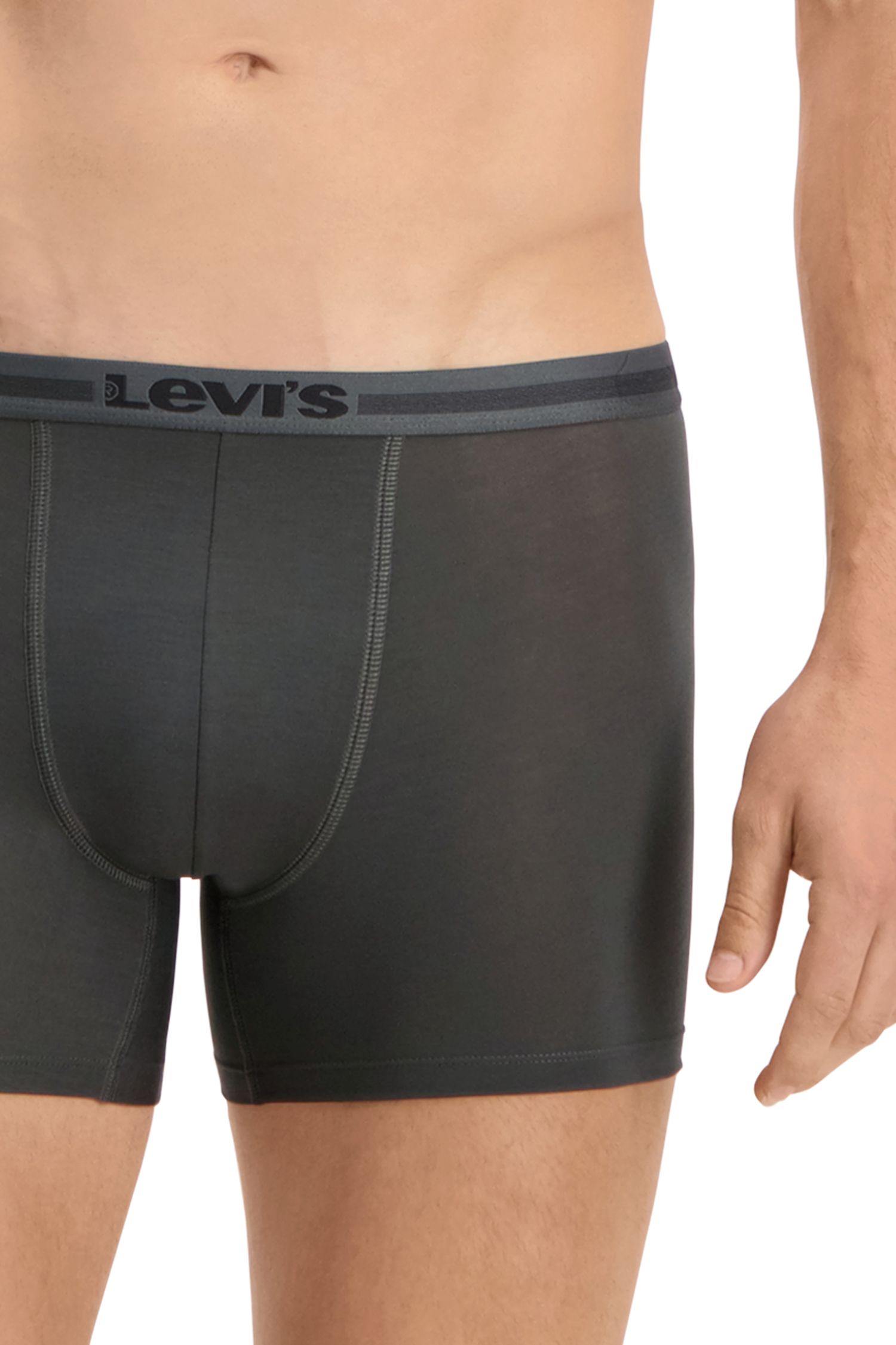 2er Pack Levi's Tencel Brief Boxershorts Dunkelgrau