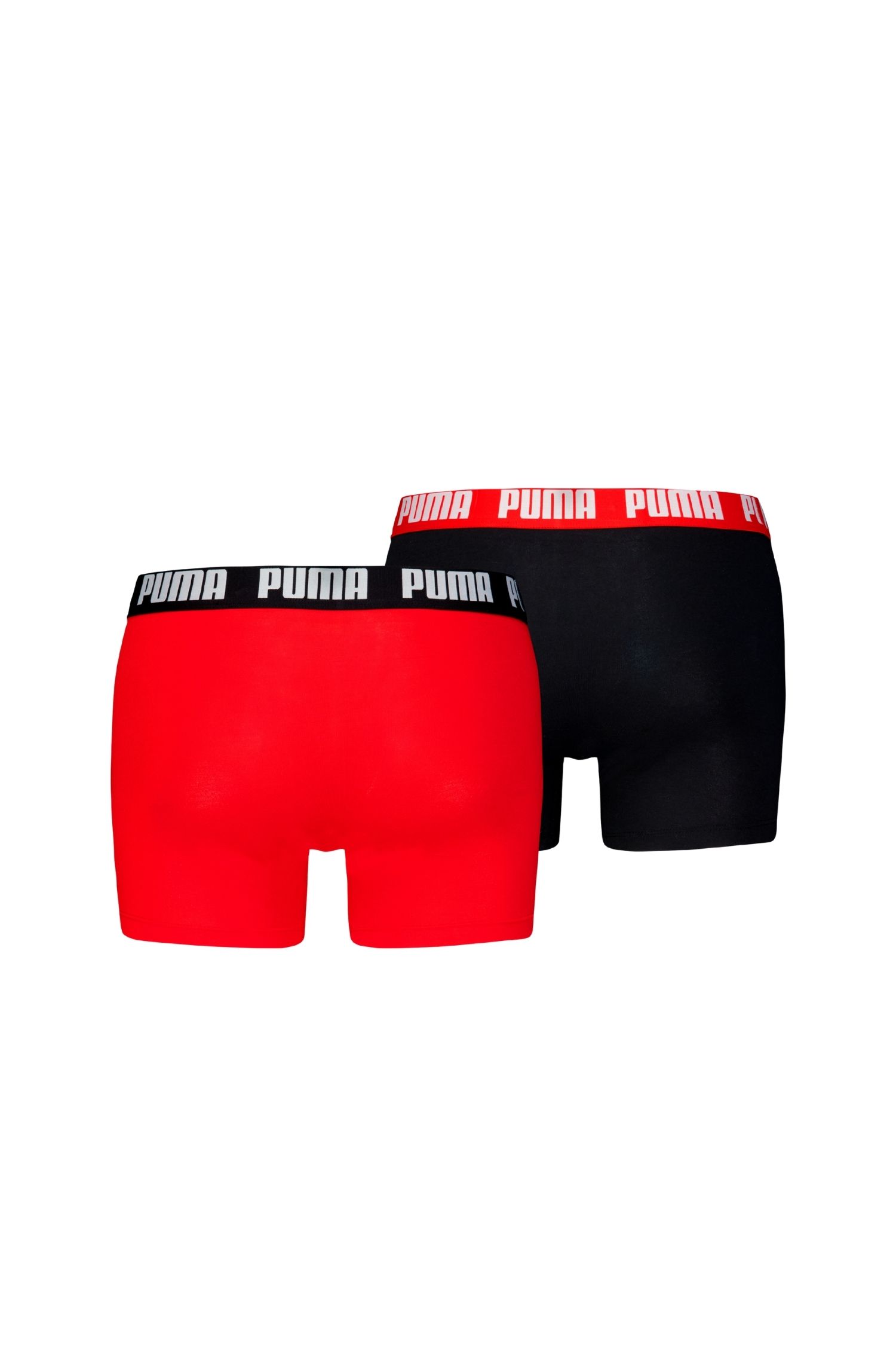 2er Pack Puma Herren Everyday Boxershorts Rot Schwarz