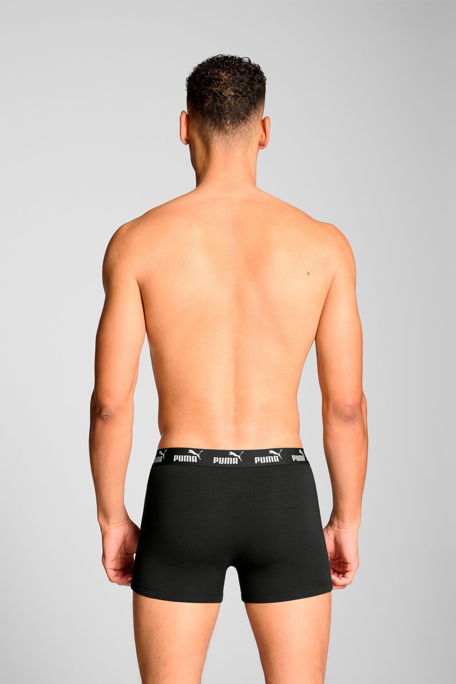 2er Pack Puma Herren Boxershorts Trunk Elements Schwarz