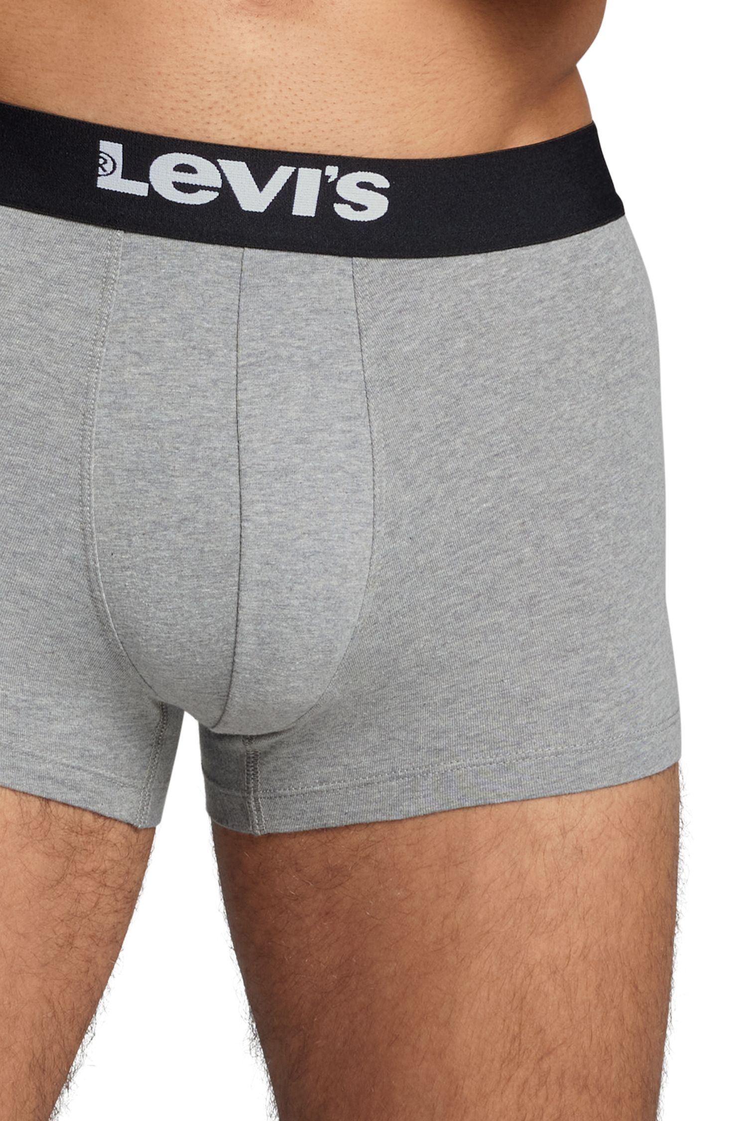2er Pack Levi's Herren Trunks Boxershorts Grau