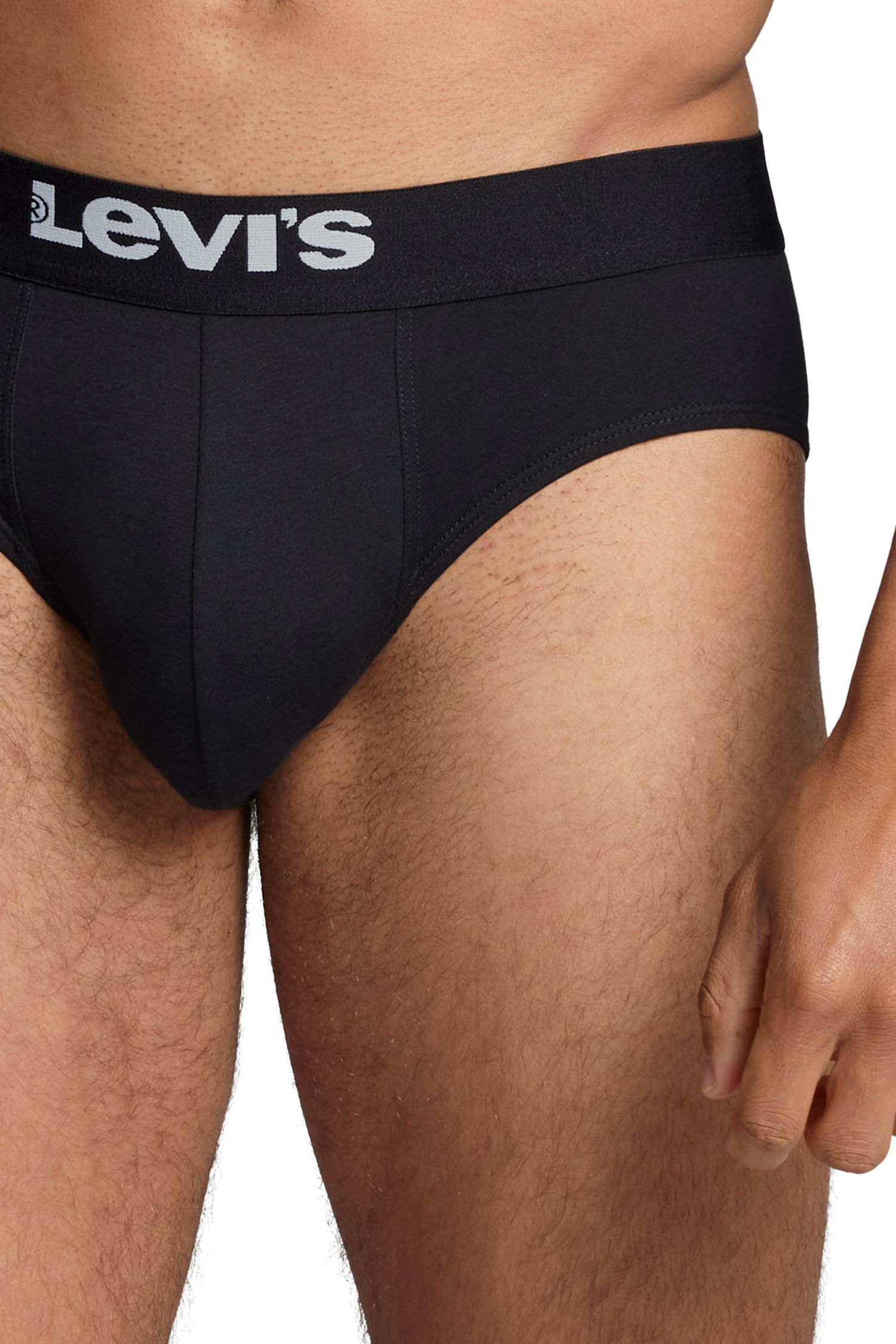 2er Pack Levi’s Herren Basic Solid Slip Schwarz